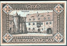 10 Pfennig Lauchstedt 1919 emergency money voucher 16.02a3.08