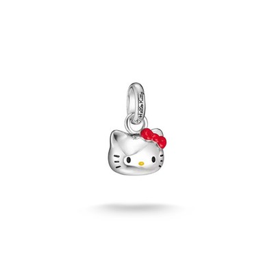 THOMAS SABO Charm HELLO KITTY Legierung Feinsilber plattiert CC1359-M06-10