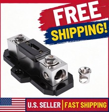 NEW AUDIO 1/0 OR 4 GAUGE 150 AMP INLINE ANL FUSE HOLDER - WITH 150 ANL FUSE