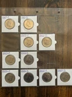 KENNEDY  HALF  DOLLAR  (10 COIN LOT),  CLAD,  BU,  2021-25,  P & D, POSITION -A-