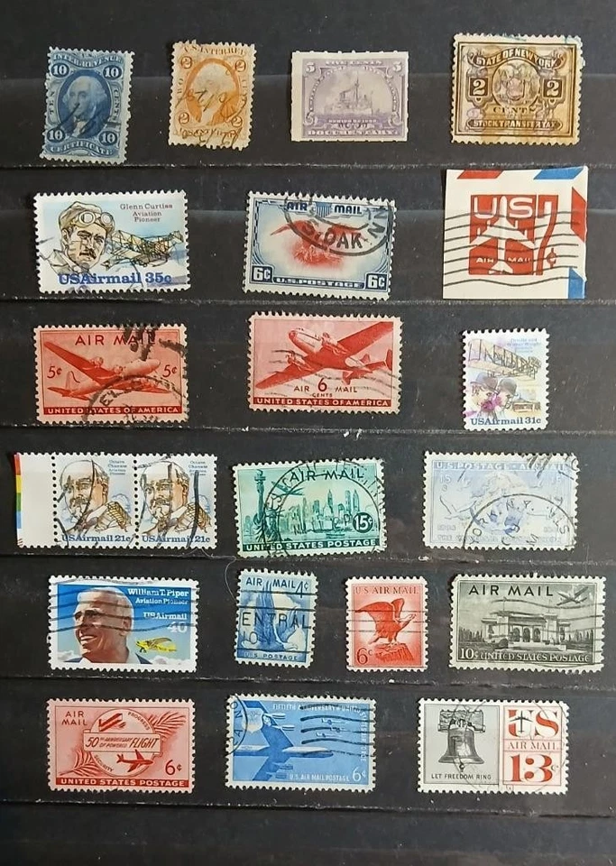 US B Of B Stamp Collection Airmail Postage Due Documentary Special Delivery  Ext - Image 4 of 4