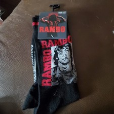 Rambo Sylvester Stallone Pair Of New Socks Free Ship U.s.
