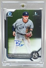 Benjamin Cowles 2022 Bowman Chrome #CPA-BC Auto 1st RC