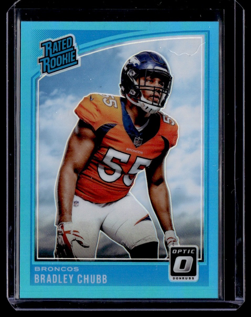2018 Donruss Optic Rated Rookie Aqua Bradley Chubb 187/299 #169