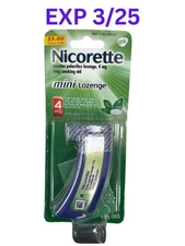 NICORETTE® Mini Lozenges 4mg – Mint – FAST Craving Relief SEE PIC FOR DATE