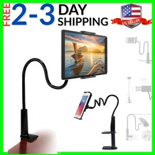 Gooseneck Tablet Holder Cell Phone Holder, Universal 360 Flexible Tablet Sta...