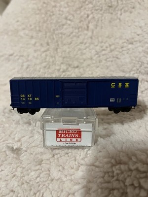 MICRO-TRAINS # 25550/3 CSX 50 ' RIB SIDE SINGLE DOOR BOX CAR # 141085 - NEW