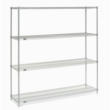 Nexel 18607C Nexel Chrome Wire Shelving 60"W X 18"D x 74"H