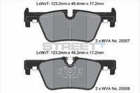 BremsbeläGe BMW 3 Touring (F31) 320D Baujahr 07/12-02/16 KW 147 PS 200 - Pagid R