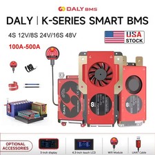 DALY Smart BMS 4S 12V/8S 24V/16S 48V 100-250A LiFePo4 BMS w/Bluetooth Module lot