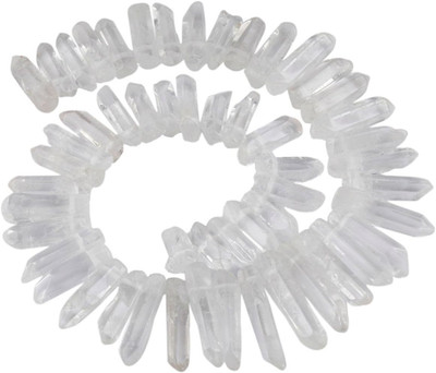 Natural Rock Quartz Crystal Points Quartz Polished Sticks Spikes Point Beads 15