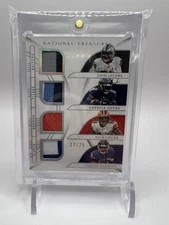 2022 National Treasures Holo Silver GU Patch /25 - Jacobs Henry Chubb Barkley