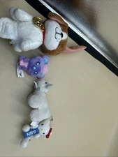 #N38- Lot Of 4 Beanie Mixed Brands Plush Toys