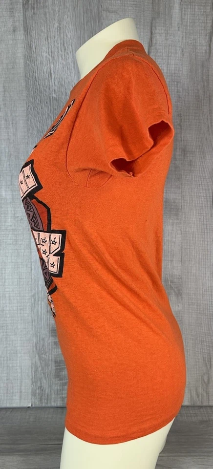 Camisa De Colección Pegaso Naranja 1978 Mayo Abeto Camisa Explosión EE. UU. Adulto/Mujer S Foto 4 de 4