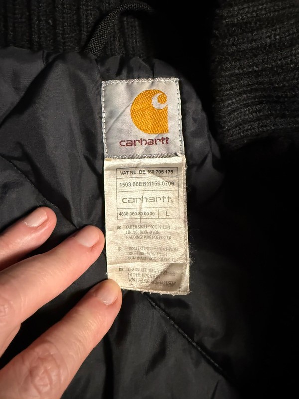 Carhartt cordura ranger jacket size L black men’s image 10