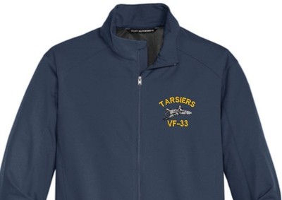 VF-33 TARSIERS F-4 PHANTOM Soft Shell Jacket.  New.  U.S. Navy