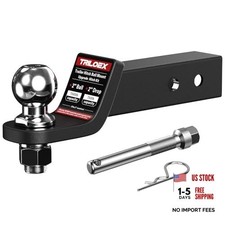 Trailer Hitch Ball Mount with 2-Inch Ball, Fits 2-in Receiver, 7,500 2" Drop