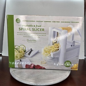 Sur La Table Vegetable & Fruit Spiral Slicer 3 Blade Manual Spiralizer Kitchen