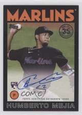 2021 Update 1986 Topps Baseball Black 95/199 Humberto Mejia #86A-HME Auto 2f9