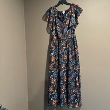 A New Day Floral MIDI Dress Size Medium