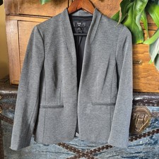 J.Crew 365 Womens Grey Open Front Ponte Blazer Jacket H2743 Size 6