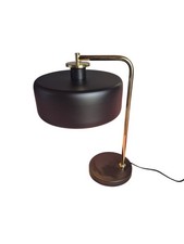Black Brass Iron Table Lamp Modern E27 LED Globe Light Bedside Living Room Lamp