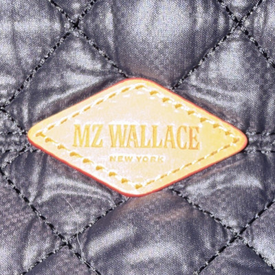 MZ Wallace Large Black Quilted Tote Bag with Pouch