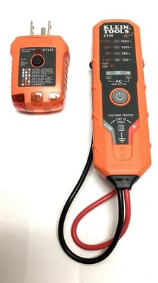 Klein Tools ET40VP AC/DC Voltage GFCI Receptacle Electrical Test Kit ET40