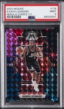 2022 PANINI MOSAIC NEBULA CHOICE 1/1 #118 KAWHI LEONARD 1/1 PSA 9