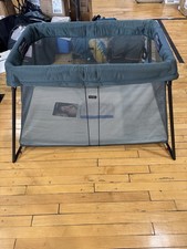 Baby Bjorn Pack N Play Travel Light Portable Crib Cot With Carrying Case Navy
