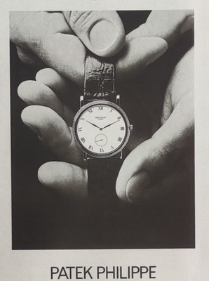 Press advertising: PATEK PHILIPPE Geneva 1990 watches
