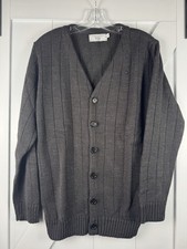 Delta Collection Espresso Brown Ribbed Cardig...