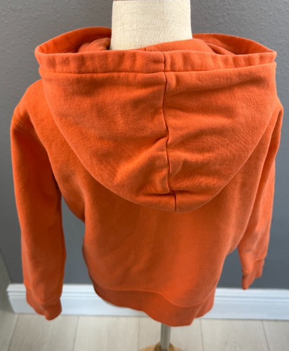 Polo Ralph Lauren Full Zip Orange Youth Hoodie Size Small 5 - Picture 4 of 5