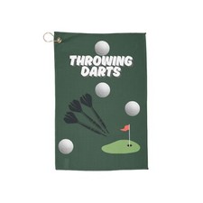 Throwing Darts Golf Towel