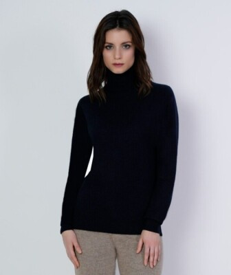 1st American Maglia Dolcevita 100% Cashmere Made in Italy Maglione