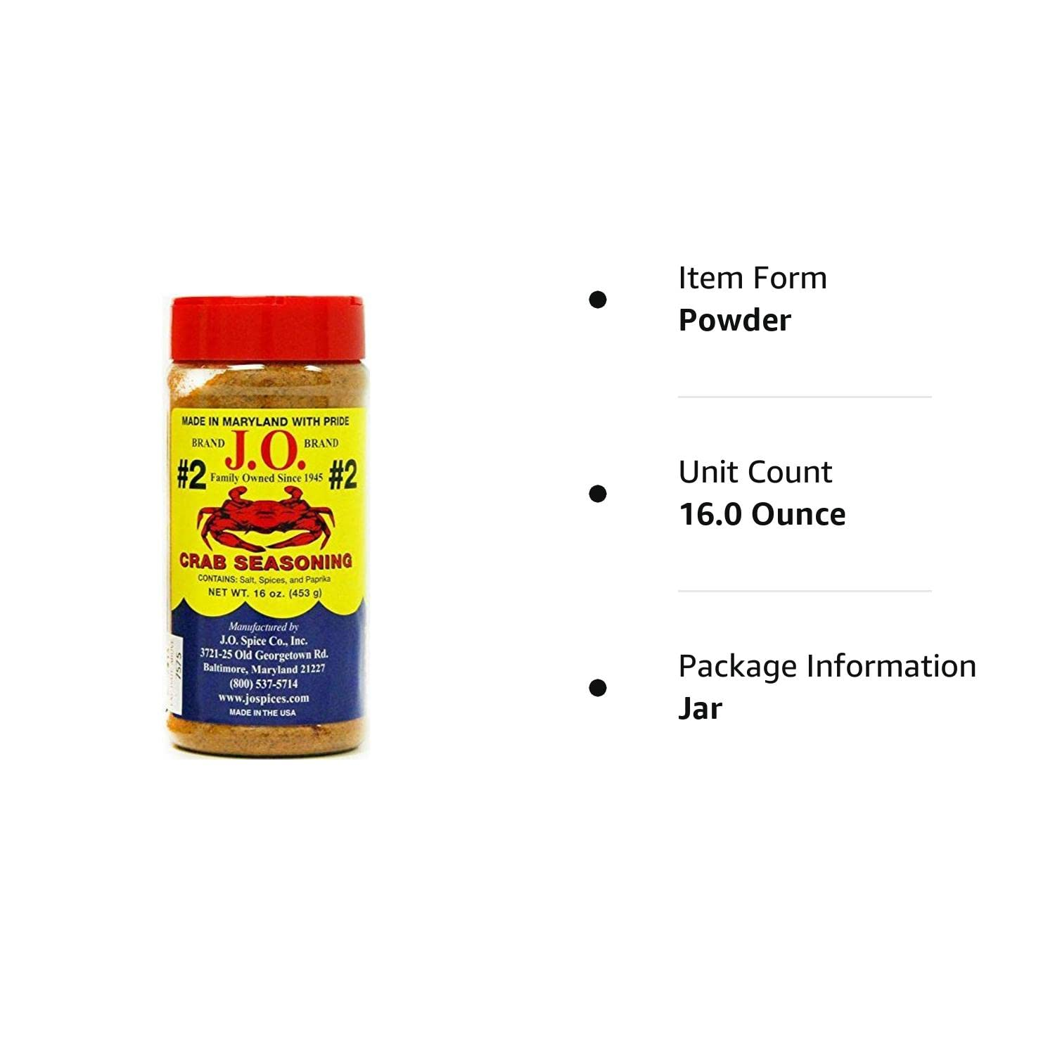 J.O. Crab Seasoning 2 16 Ounce eBay
