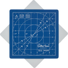 Rotating Cutting Mat 7" X 7" - Square Self Healing 360 Rotating Craft Cutting M