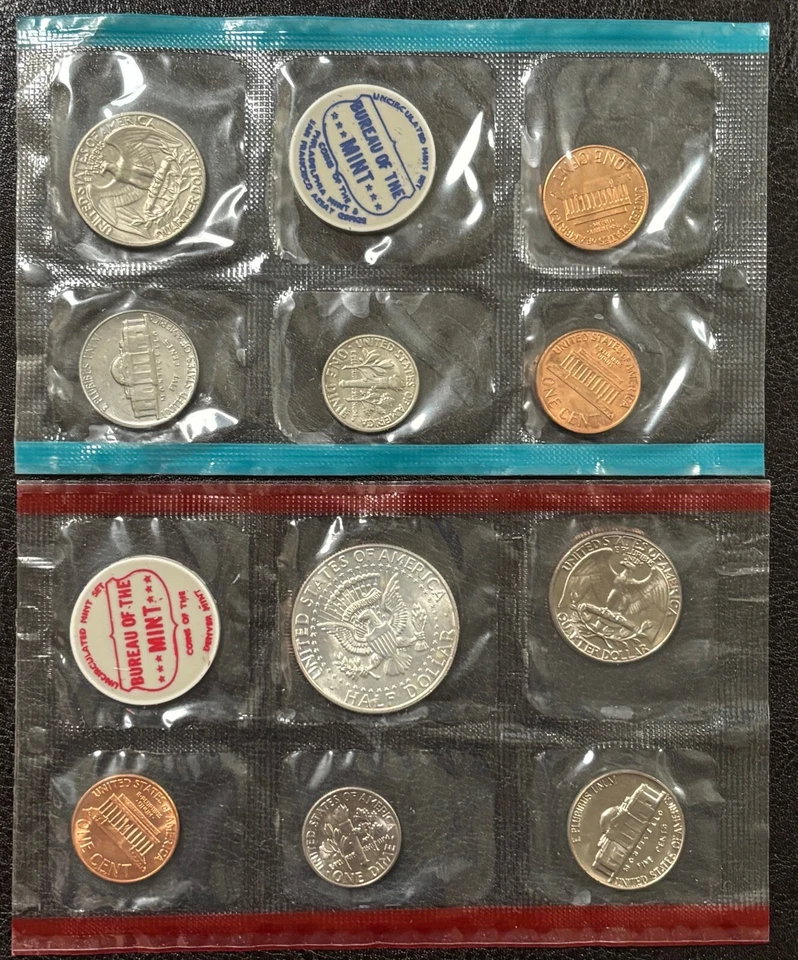 Lot of Five (5) US Mint Coin Sets 1968-1972 in Original Packaging (#702) - Image 4 of 4