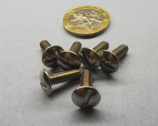 Truss Head Stainless Steel Slotted Screw 8-32 x 1/2" Length, 200 Pcs