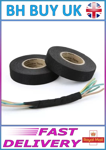 15m WIRE WRAP CLOTH TAPE, CABLE ENGINE BAY COMPARTMENT HEAT RESISTANT ELECTRICAL