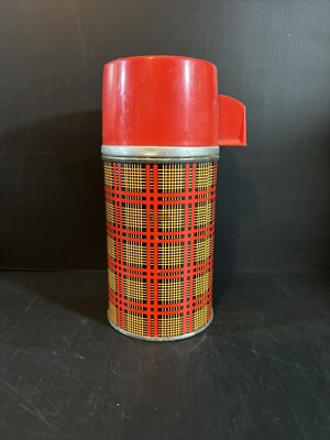 Aladdin Vintage Plaid Wide Mouth 10 Oz (295 ml) Thermos With