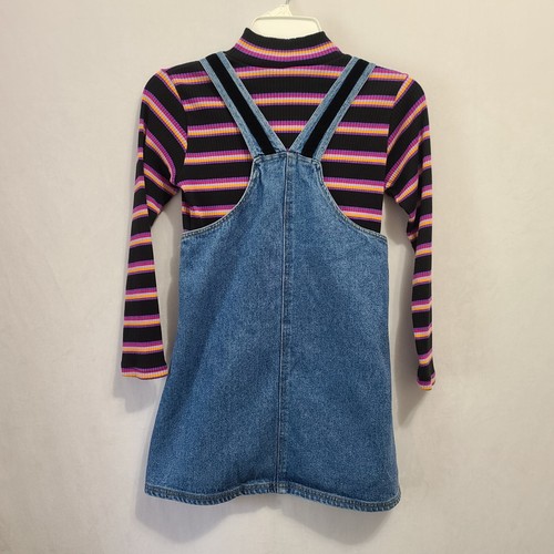 Vintage 1998 Looney Tunes Tweety Bird Denim Dress Set Girls Size 10/12 VTG 98 - Picture 2 of 11