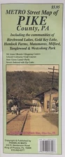 Pike County Pennsylvania Street Map by Franklin Maps
