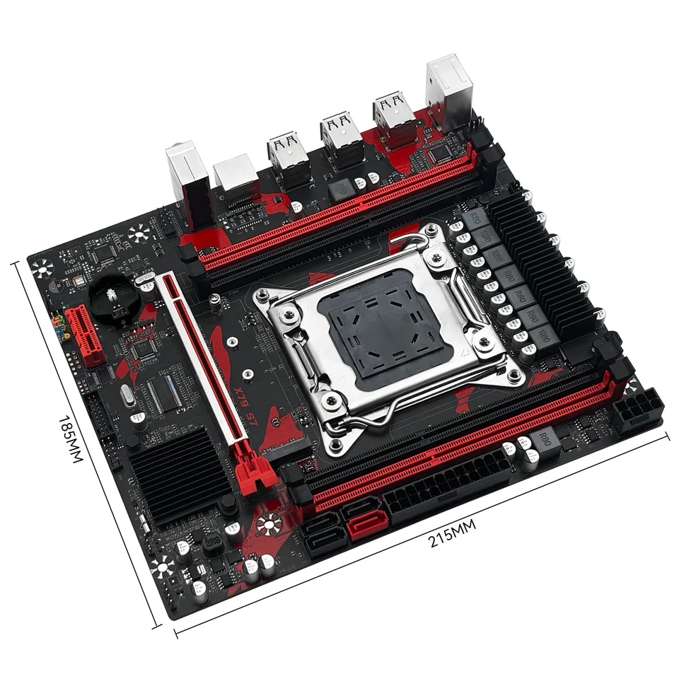 X79 S7 Motherboard Support Intel Xeon E5 v1&v2 LGA 2011 CPU Processor DDR3 REG - Image 3 of 4