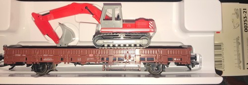 Coche de estacas Marklin con excavadora de orugas Wiking personalizada edición única 00753 | Zustand: Used