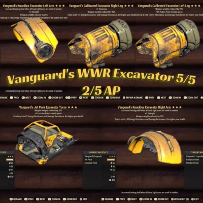 Ps4 Ps5 Vanguard WWR 2AP Excavator PA Set | eBay