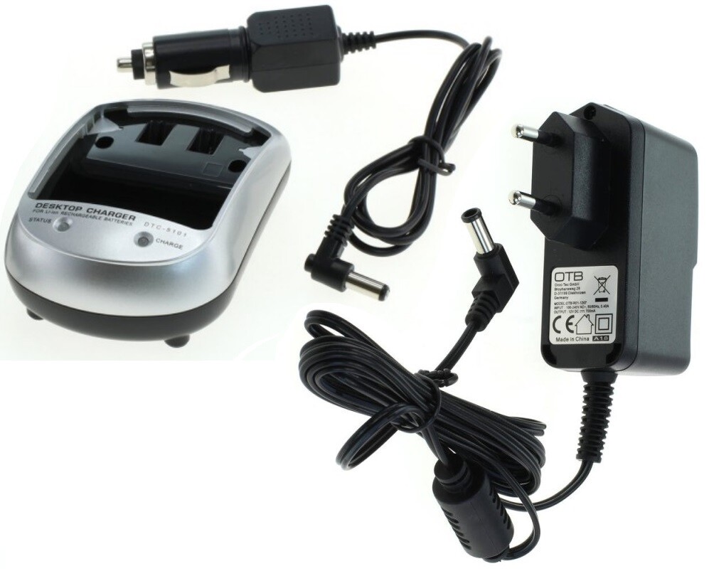 Vhbw Ladegerät Für Olympus LI-10C | 4,2V Mit Auto-Adapter