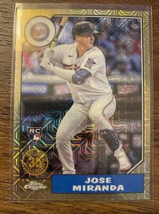 2022 Topps Chrome Update '87 Retro Silver Pack Rookie #T87C-33 Jose Miranda RC