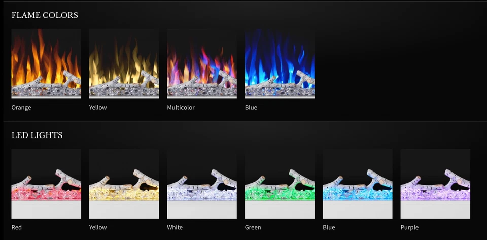 Napoleon Stylus Cara Wall Hanging Electric Fireplace, NEFP32-5019W - Image 3 of 4