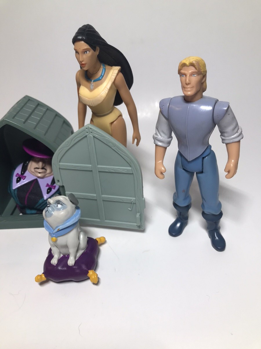 6 Disney Pocahontas John Smith Meeko PVC Plastic Action Figures